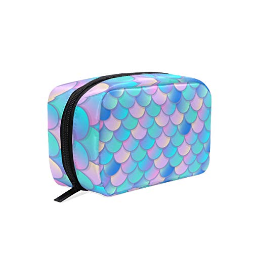 Preisvergleich Produktbild LIUBT Bunte Meerjungfrauen-Waage Kosmetiktasche Kulturbeutel Reise Make-up Tasche Multifunktions-Organizer für Frauen