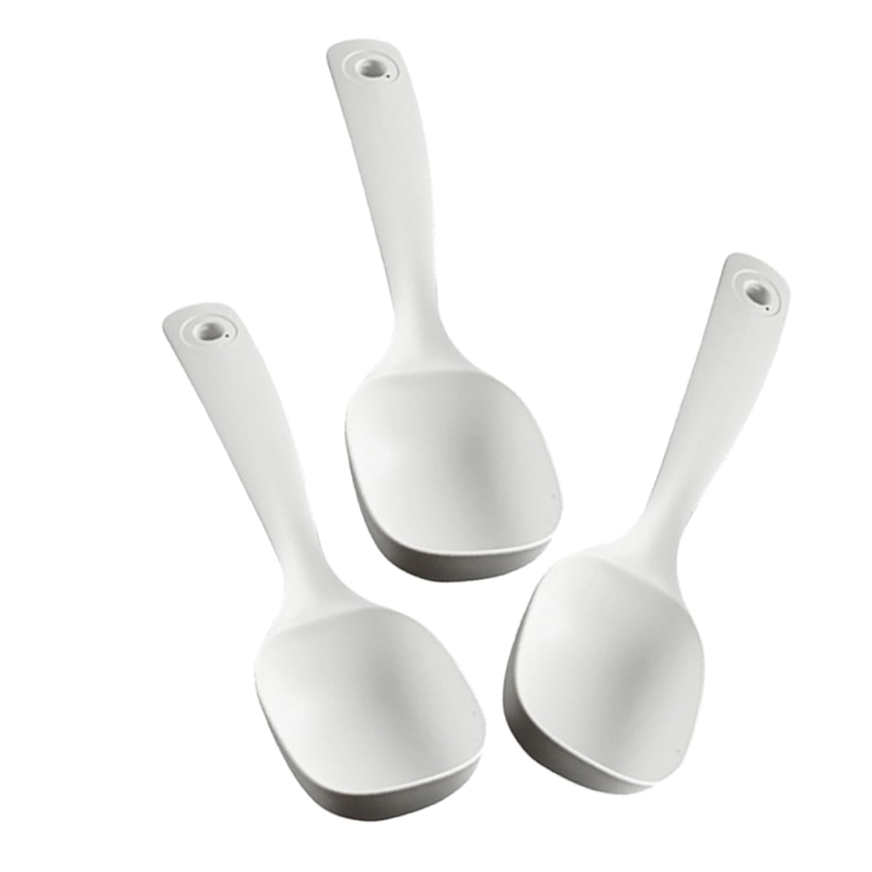 MAGICLULU Set Di 5 Cucchiai Da Portata Grandi Cucchiaini Da Tè Cinesi Mestoli Per Servire Zuppa Mestoli Multipli Per Cucina E Ristorante 3 Pezzi * 5