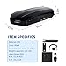 Rooftop Cargo Box Carrier, 19.4 Cubic Hardshell Rooftop Cargo Carrier, Dual-Side Opening, Universal Fit for Cars & SUVs, 165Lbs Weight Capacity with Secure Straps&Keys