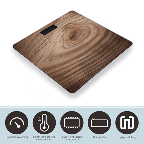 Báscula Digital de Baño con Pantalla LED Clara y Vidrio Templado miniatura 3