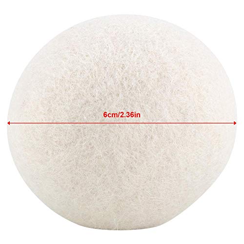 Nikou Droger Balls-6 PCs 6cm Wol Droger Ballen voor Waterabsorptie Elimineert Statische Wasserij Drogen Vervanging - Image 5