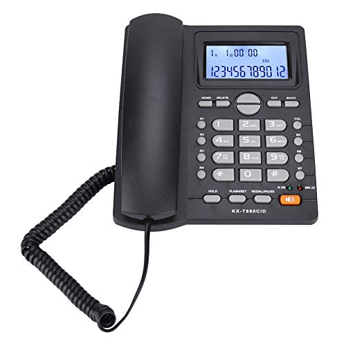 Teléfono fijo con cable y pantalla de identificación de llamada miniatura 7