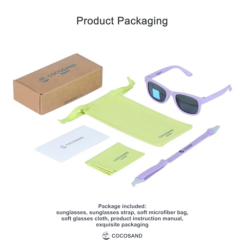 Image of COCOSAND Flexible Polarized Baby Sunglasses with Strap