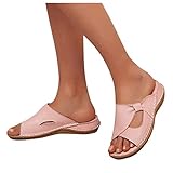 ✔Diese flachen Vintage Damensandalen sind einfach und bequem，Es kann mit fast jedem Outfit, Strandrock, Rock, Jeansrock, Jeans oder sogar zu Hause getragen werden.Die Schuhe passen zu Jeans, Kleid, Shorts und passen perfekt zu jedem möglichen Outfit in diesem Sommer.