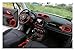 Car Interior Decoration Cover Accessories Compatible for Jeep Renegade 2016-2018 Steering Wheel Stickers Center Console Reader Lamp Trim(Sky Blue)
