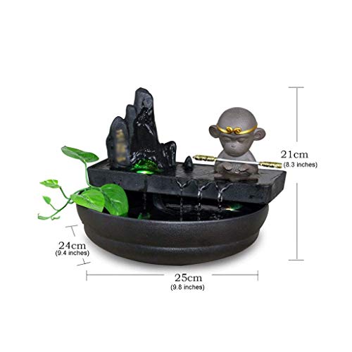 Keramische decoratieve fontein woonkamer bureau fontein met luchtbevochtiger perfect desktopcadeau - Image 3