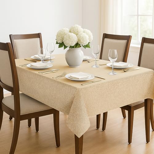 Deconovo Tischdecke Outdoor Wetterfest Tischdecke Abwaschbar...