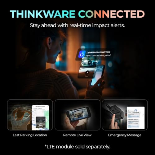 Image of THINKWARE U3000 PRO Dash Cam 4K Front and 2K Rear, Dual STARVIS 2