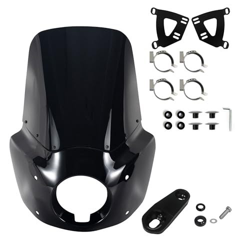 Kit carénage de pare-brise moto gris pour Sportster 1200 et Iron 883