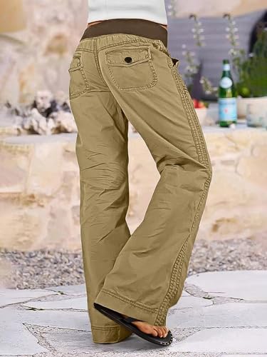 Image of Flamingals Straight Leg Drawstring Pants for Women