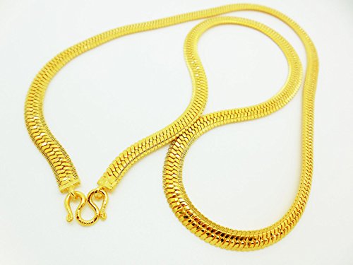 22K 23K 24K THAI BAHT YELLOW GOLD GP Filled NECKLACE 24 inch 33 Gram Jewelry2