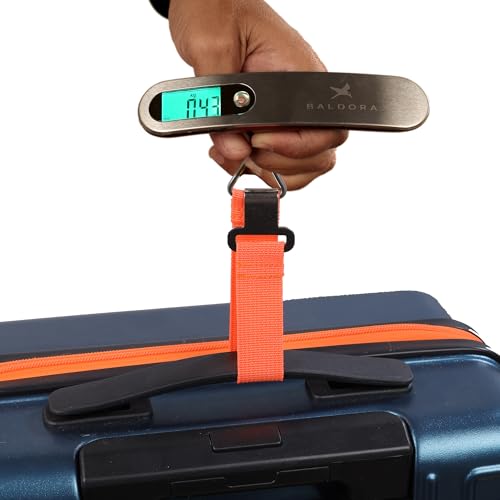 Image of Digital Luggage Weighing Scale, 50 kg Weight Capacity for Flights Travel, Home, Shop with LCD Display, Portable Steel Machine with 50 kg Weight Capacity
