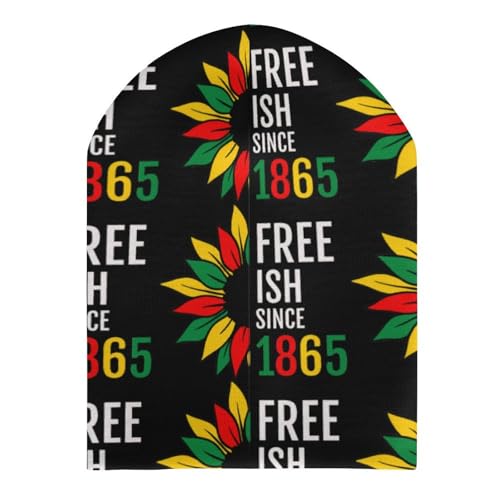 Juneteenth Freedom Day 1865 Kids Beanie Hat for for Girls Boys Children Cap Winter Knitted Chemo Cancer Headwear Accessories Gifts Decoration Black3