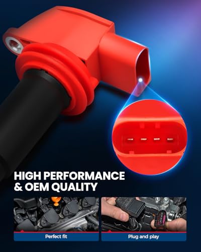 Image of KAX Ignition Coil Pack Fit for Porsche Cayenne 2008-2018 4.8L /4.8T | Panamera 2012-2016 4.8L /3.6L /4.8T, Panamera 2010-2011 UF660