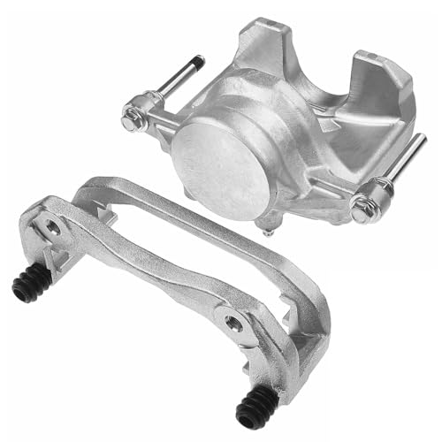 Image of Detroit Axle - Front Right Brake Caliper for 3.8L 2009 2010 2011 Hyundai Genesis Disc Brake Caliper w /Bracket Replacement Passenger Side Assembly