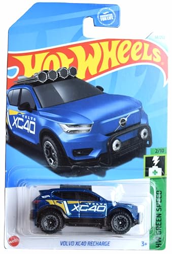 Hot Wheels Volvo XC40 Recharge 1:64 Azul miniatura 1