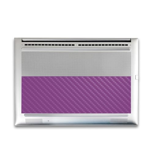 Image of Carbon Fiber Gaming Skin Compatible with HP Envy x360 16 inch (2023) - Solid Purple - Premium 3M Vinyl Protective Wrap Decal Cover - Easy to Apply | Crafted in The USA by MightySkins