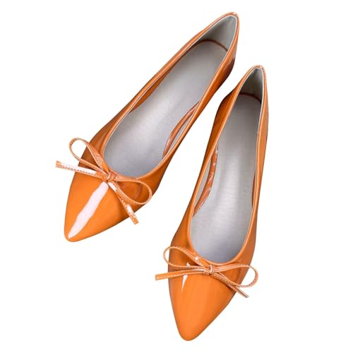 Stunner Women's Pointy Toe Bowtie Bowknot Shoes Slip on Fashion Comfort Formal Dressy Ballets Flats