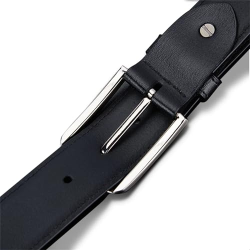 Men’s Cowhide Leather Belt Genuine Material Fashion Designer Waistband for Jeans Business or Cowboy Style Use4