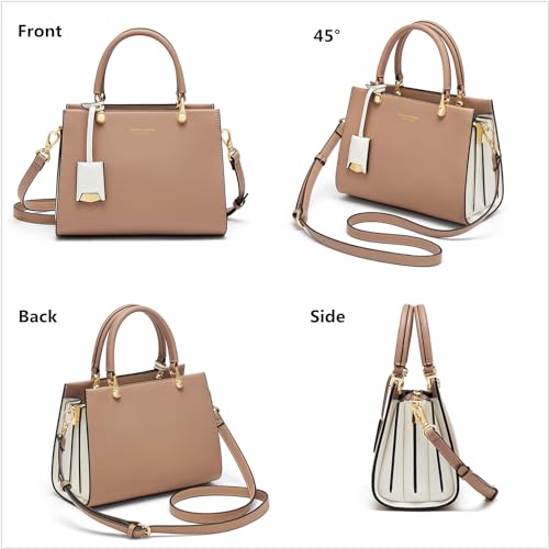 Image of Cnoles Handbags for Women Large Capacity Tote Shoulder Bags Ladies Handle Satchel Purse