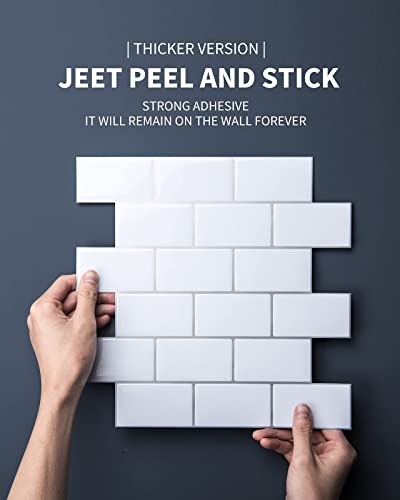 Art3D Subway Tiles Peel And Stick Backsplash, Stick On Tiles Kitchen Backsplash (10 Tiles) #TOP1