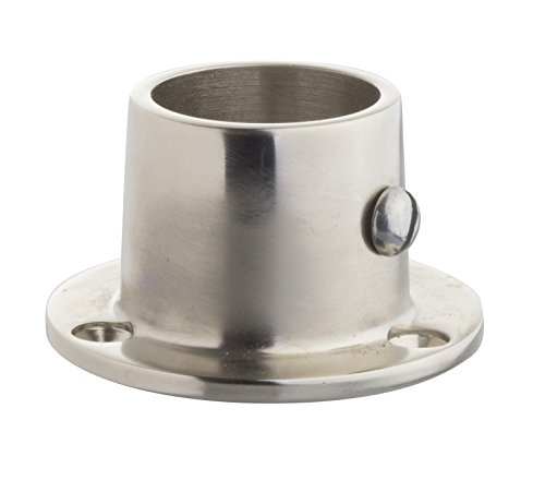 William Hopkins 25 mm Satin vernickeltem Messing Stecknuss mit Kreuz Schraube