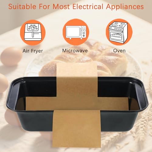 QTRQTR 100 Pcs Parchment Paper Loaf Pan Liners for Baking Bread 9x5 in Loaf Pan Parchment Liners Disposable Non-Stick Bread Pan Liners Loaf Liners for Baking Toast Bread by QTRQTR - Image 5