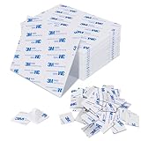 OAFHZMAO Double Sided Foam Tape Heavy Mounting Tape, Waterproof,Removable,Sticky Pad for Wall Hanging Photos,Car, Home,Office Decor, 27 x 27 x 2mm,(100 PCS White Squares)