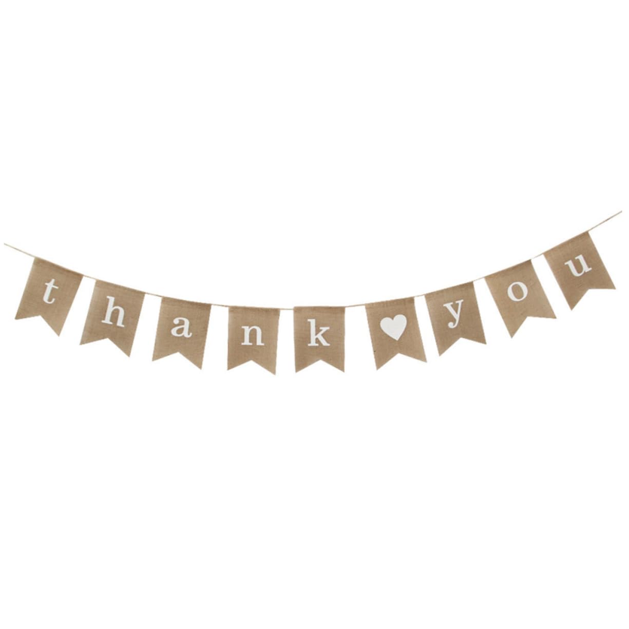 MAGICLULU 3 Uds Gracias Banner Boda Gracias Banderines Banner Yute Banderines Banner Yute Banner