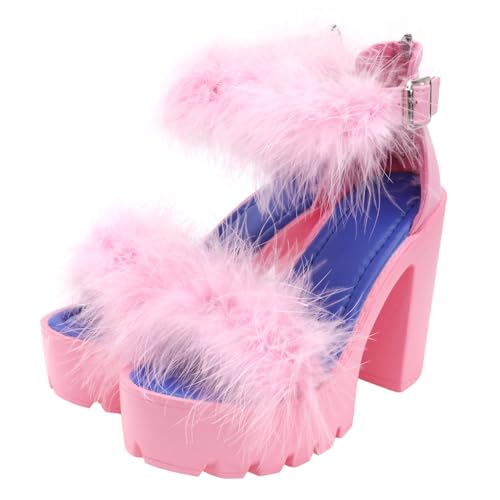 Sandales roses pour femmes à talons classiques BESPORTBLE élégantes