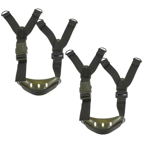 2Pcs Helmet Chin Strap Universal Hard Hat Chin Cup Strap Replacement with Elastic Band for Batting Helmet