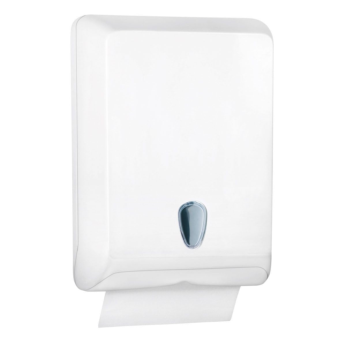 Handtuchspender Papierhandtuchspender Falthandtuchspender mit Sichtfenster weiß racon designo L - 400 x 290 x 130 mm