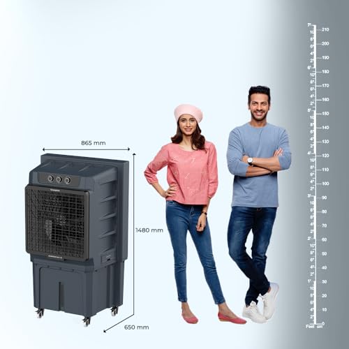 Image of Crompton Indibreeze 135 L Industrial Desert Cooler| Honeycomb pad| Auto fill| Water level indicator| 4 way Air deflection| Cooling mode & Auto Swing |Everlast Pump| 3 Year Brand Warranty