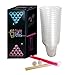 Produktbild Offizielles Light Beer Pong Kit | Gesamtpaket leuchtendes Beer Pong | Premium Qualität | 22 amerikanische Becher | 24 Leuchtstäbe | 2 Fluo Bälle | Trinkspiel | Party | OriginalCup®