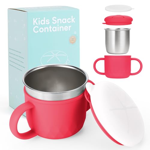 Image of Mity rain Stainless Steel Snack Containers, 4-in-1 Spill Proof