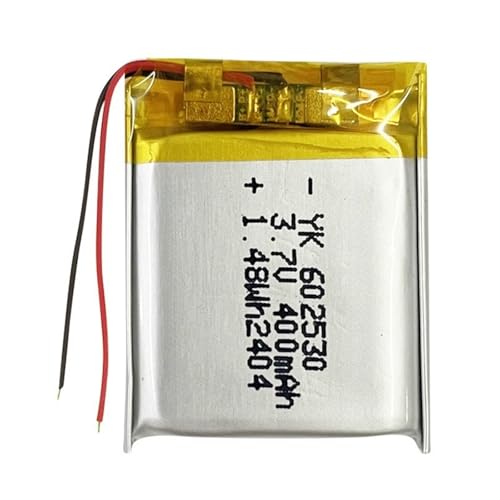 Acumulador de litio 602530 3.7 V 400 mAh para sustitución de componentes dañados