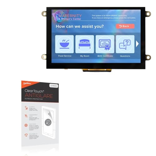 BoxWave Screen Protector Compatible with Newhaven Display NHD-5.0-HDMI-N-RTXL-CTU - ClearTouch Anti-Glare (2-Pack), Anti-Fingerprint Matte Film Skin
