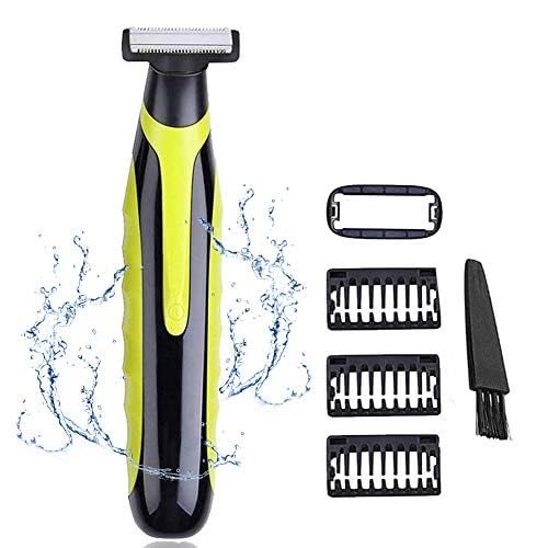 INVODA Electric Shaver for Men Rechargeable Wet Dry Razor with 3 Trimming Combs,1 Skin Guard – Waterproof Face & Body Trimmer for Travel