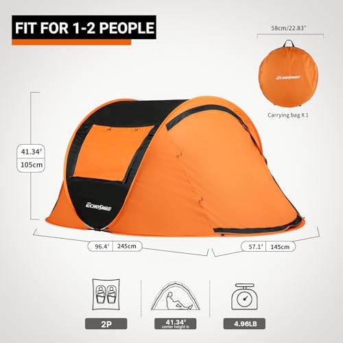 EchoSmile 2 Person Easy Setup Tent
