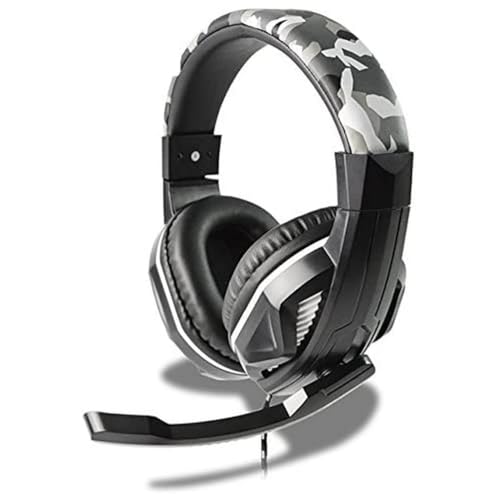 Steelplay HP42 Wired Headset with Microphon, Stereo Gaming Headphone 3.5mm Jack For PS4, XBOX ONE, PC, Smartphone and Notebook- Camouflage