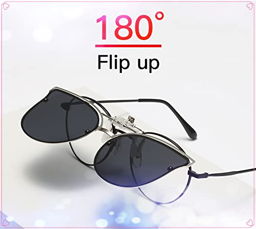 Image of Sunglasses fit over Glasses Clip On Polarized sunglasses for Prescription Glasses Flip Up Fishing Driving Glasses