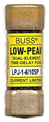 Cooper Bussmann LPJ-1-6/10SP (LPJ1-6/10SP), Fuse 1-6/10A 600V Time Delay Class J Dual Element