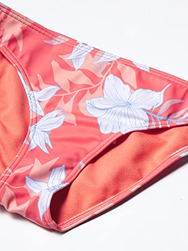 Roxy Girls' Bloom Paradise Bralette Swimsuit Set, Shell Pink Sunburst Floral S, 73