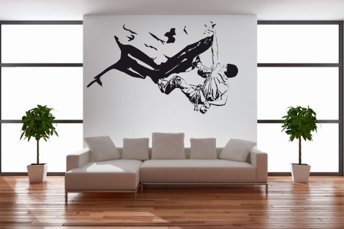 PrimeStick Wandtattoo Kletterer 150cm x 90cm #405B schwarz
