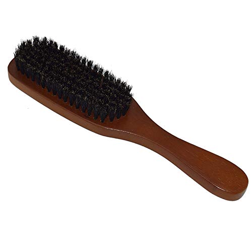 Beard Brush 100% Boar Bristle Hair Brush Beard Straightener Brush Make Beard Soften Clean Durable Wood Handle For Itchy Beard #TOP1