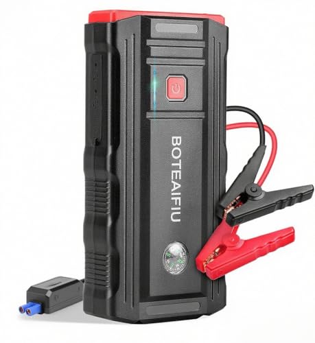 BOTEAIFIU Avviatore Emergenza per Auto Booster Avviamento Portatile 3000A 12V per Motori Benzina fino a 8.0L e Diesel...