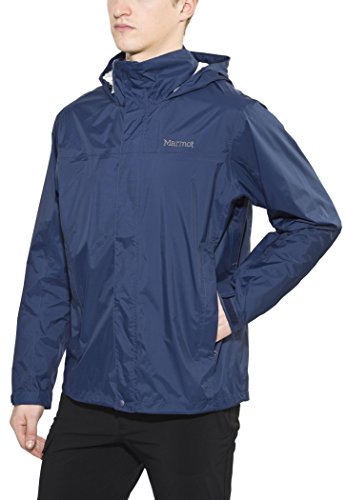 MARMOT Men’s PreCip Jacket | Lightweight, Waterproof, Arctic Navy, Small