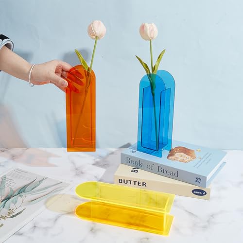 Jarrones pequeños para bodas y decoración de oficinas OLYCRAFT 4