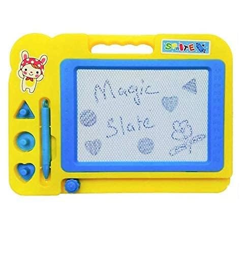 BROTHERS STORE24 Magic Slate for Kids Pen Doodle Pad Erasable Drawing Easy Reading Writing Learning Graffiti Board Kids Gift Toy Magnetic Painting Sketch Pad for Kids(Yellow) (B0CZ8HQCR1) Amazon Price History, Amazon Price Tracker
