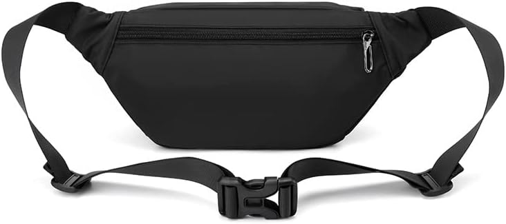 Miniatura 4 de Riñonera para hombres y mujeres, bolsa de hombro cruzada con 4 bolsillos, bolsa de cintura, bolsa para cinturón para viajes, caminar, correr,